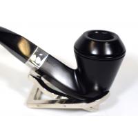 Peterson Sherlock Holmes Hansom Ebony Silver Mounted P Lip Pipe (PE213)